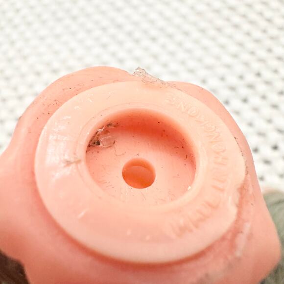 Vintage Set 7 Hong Kong Kewpie Big Eyed Rubber Kneeling Praying Angel Mini Dolls - Picture 6 of 6